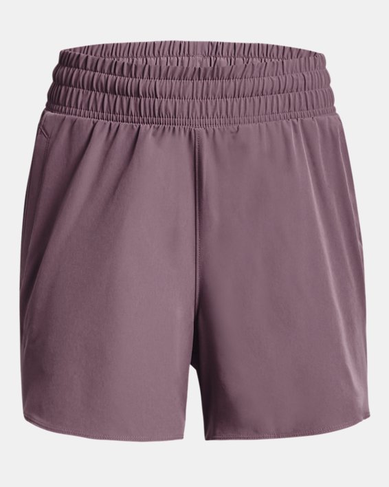 Pantalón corto tejido de 13 cm UA Flex para mujer, Purple, pdpMainDesktop image number 5